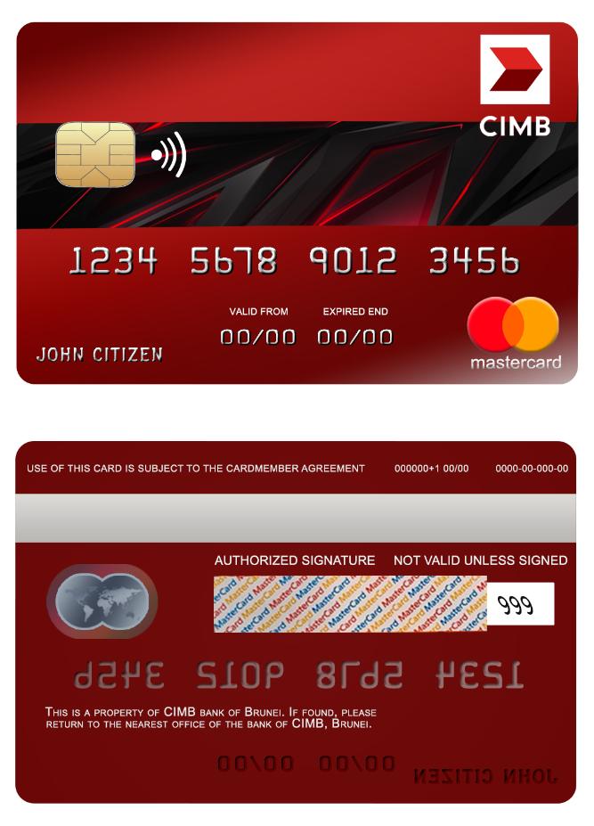 brunei CIMB bank mastercard